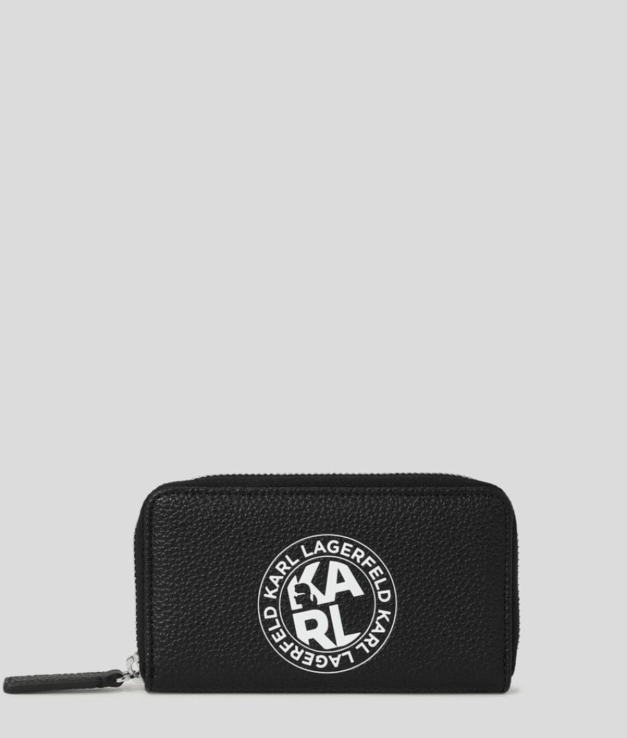 Femme karl lagerfeld Porte Carte | K/Athleisure Medium Wallet Noir