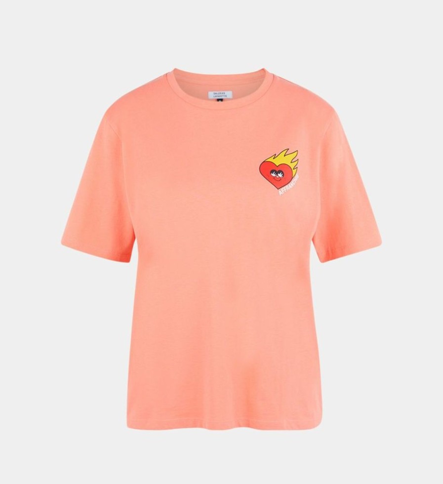 Femme galeries lafayette T-Shirts | T-Shirt Noon1 Coton - Galeries Lafayette Orange