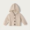 Enfant eric bompard Pulls & Gilets | Gilet Capuche Bebe - Enfant - Avoine Beige