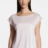 Femme aubade T-Shirts | Top Manches En Tencel Bulle De Douceur Rose