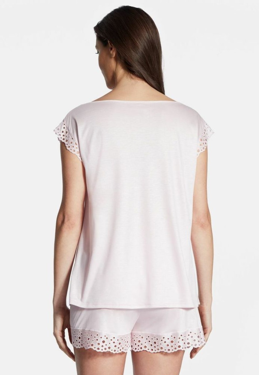 Femme aubade T-Shirts | Top Manches En Tencel Bulle De Douceur Rose