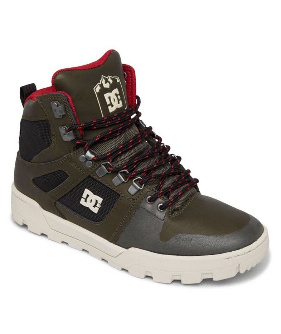 Homme dc shoes Baskets | Adyb100009-De0 - Pure High-Top Wr Boot Vert