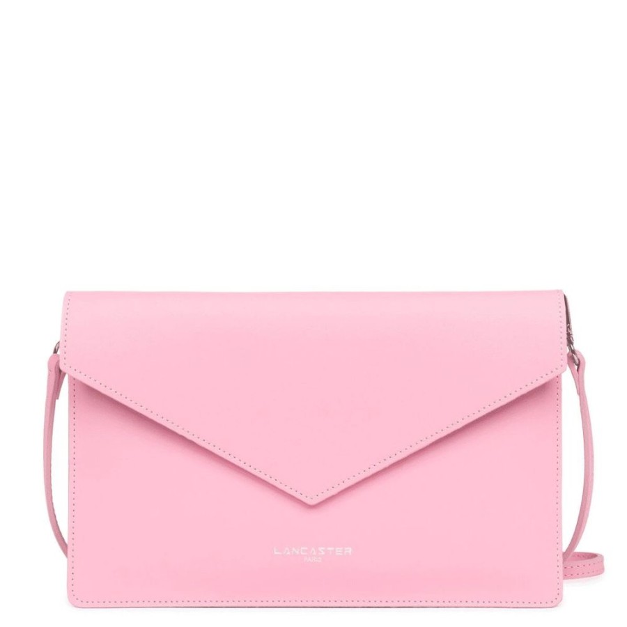 Femme lancaster Pochettes | Pochette A Rabat Avec Pression Pur & Element City Rose