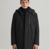 Homme gant Manteaux & Vestes | D1. Padded Car Coat Noir