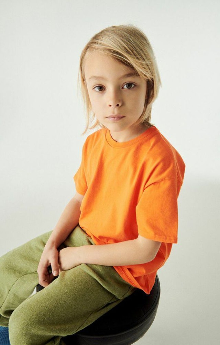 Enfant american vintage Tops & T-Shirts | T-Shirt Enfant Fizvalley Orange