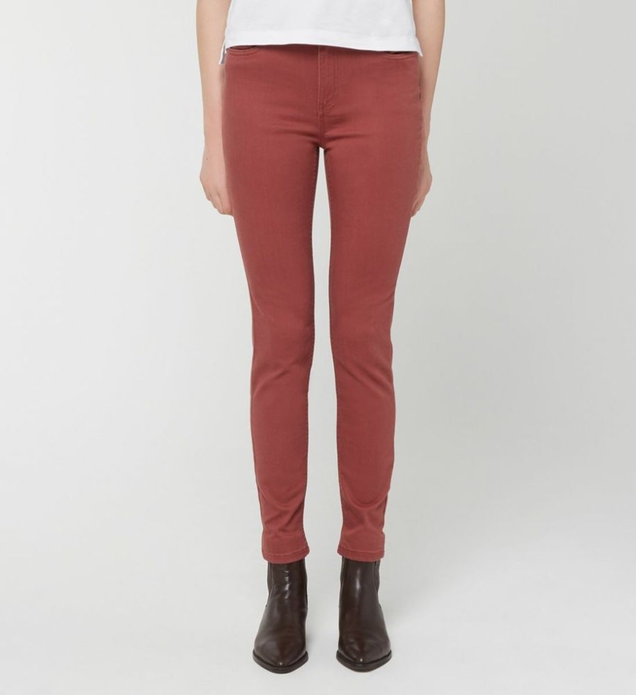 Femme galeries lafayette Pantalons | Jean Slim Erly Colore Coton Bordeaux