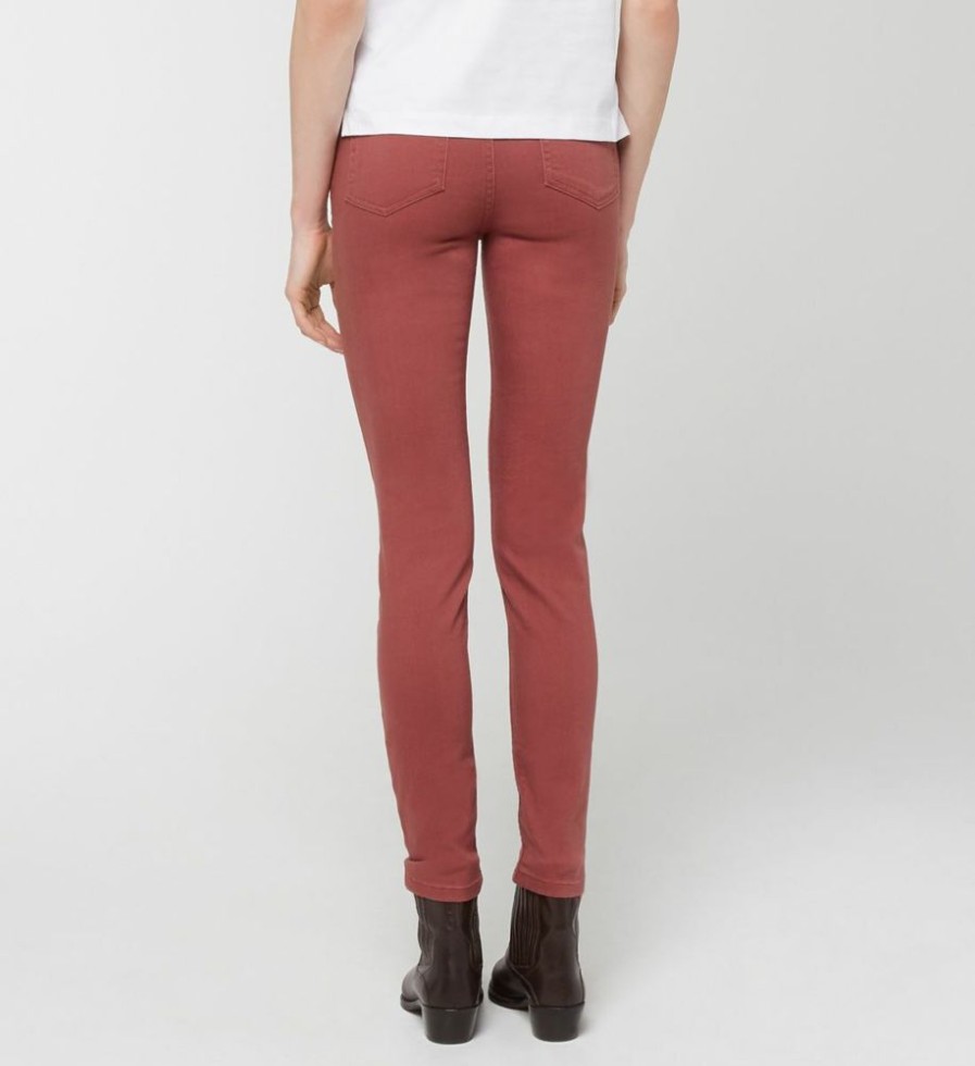 Femme galeries lafayette Pantalons | Jean Slim Erly Colore Coton Bordeaux