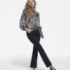 Femme the kooples Chemises & Blouses | Top Fleuri Noir