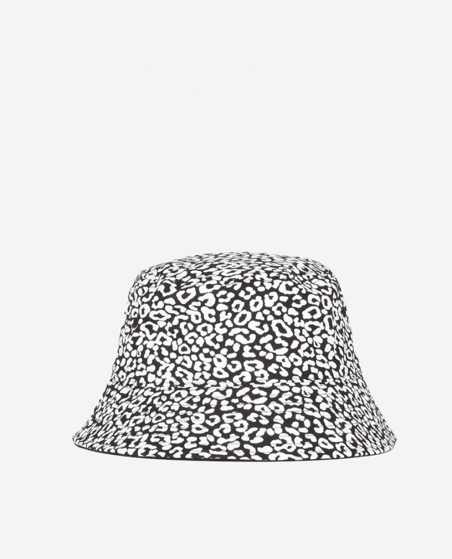 Femme the kooples Casquettes, Chapeaux & Bonnets | Bob Imprime Leopard Noir