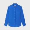 Femme figaret Chemises & Blouses | Chemise Charlotte En Lin Bleu