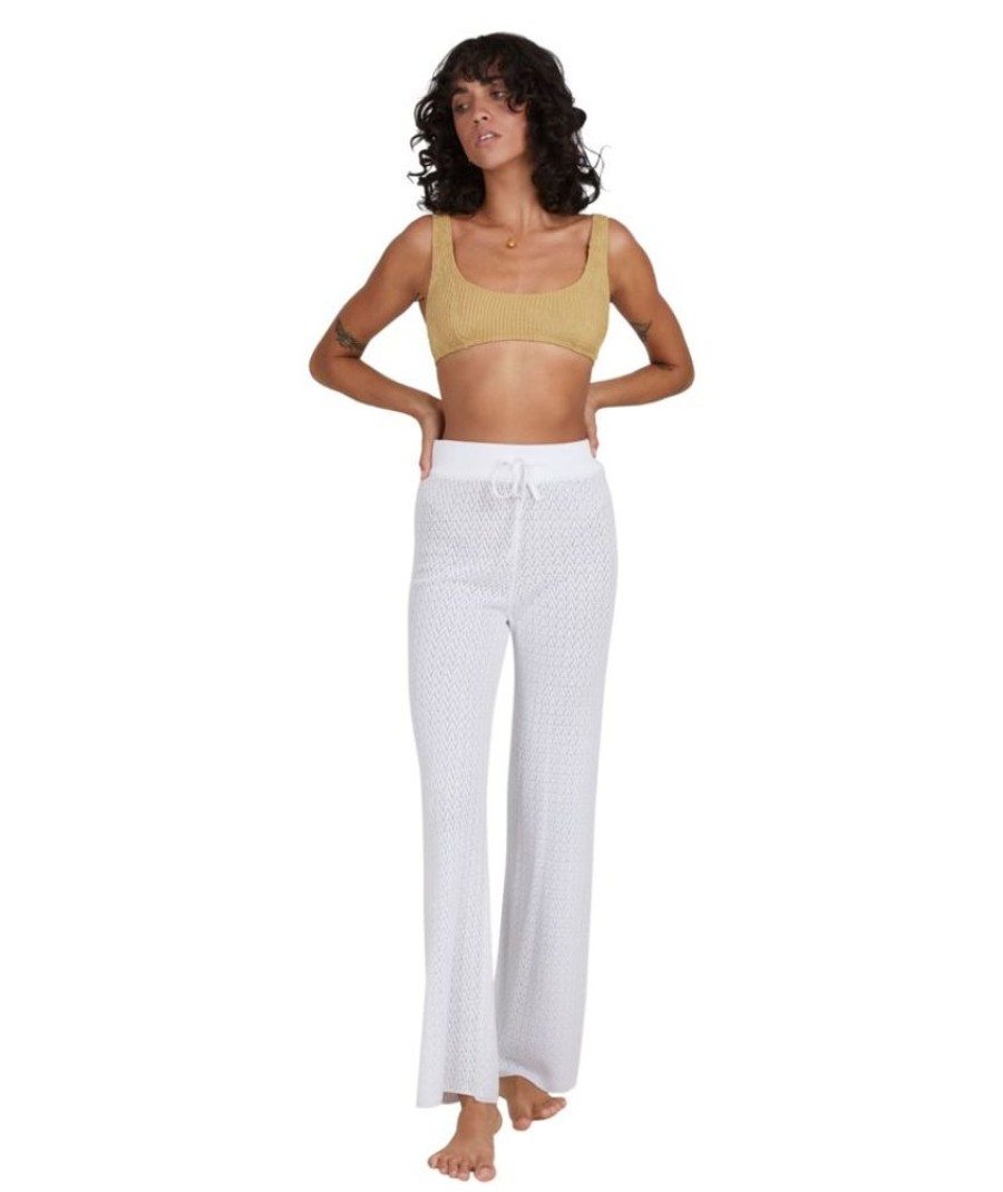 Femme billabong Leggings | C3Pt21-Bip2-10 - Sun Soaked Pant Blanc