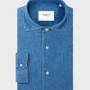 Homme figaret Chemises | Chemise Aristote En Denim Bleu