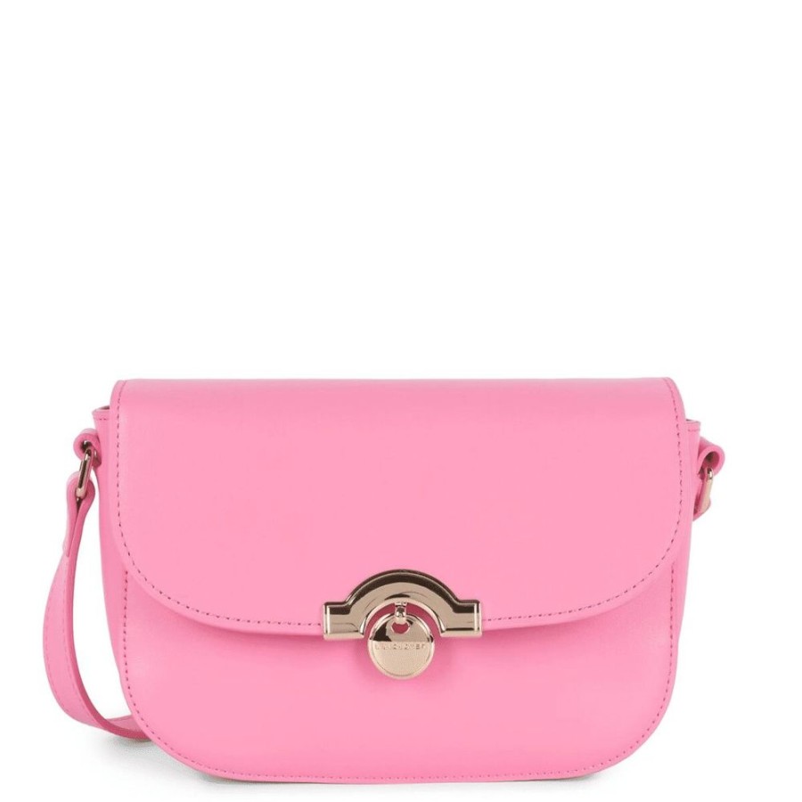 Femme lancaster Pochettes | Pochette A Rabat Avec Fermoir Paris Medaille Rose