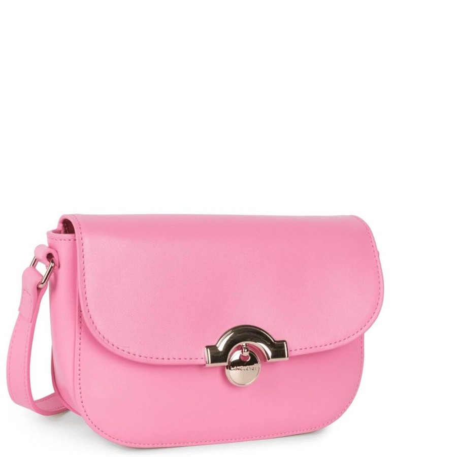 Femme lancaster Pochettes | Pochette A Rabat Avec Fermoir Paris Medaille Rose