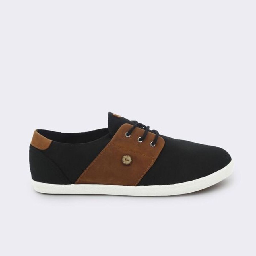 Homme faguo outlet Baskets | Tennis Cypress Cotton Leather Marron