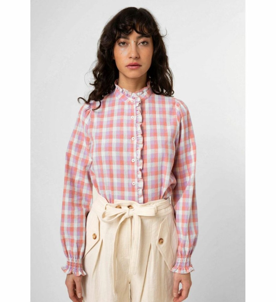 Femme galeries lafayette Chemises & Blouses | Chemise En Coton Brenda - Frnch Violet