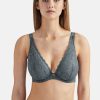 Femme aubade Soutien-Gorges | Soutien-Gorge Triangle Avec Armatures Confort Rosessence Gris