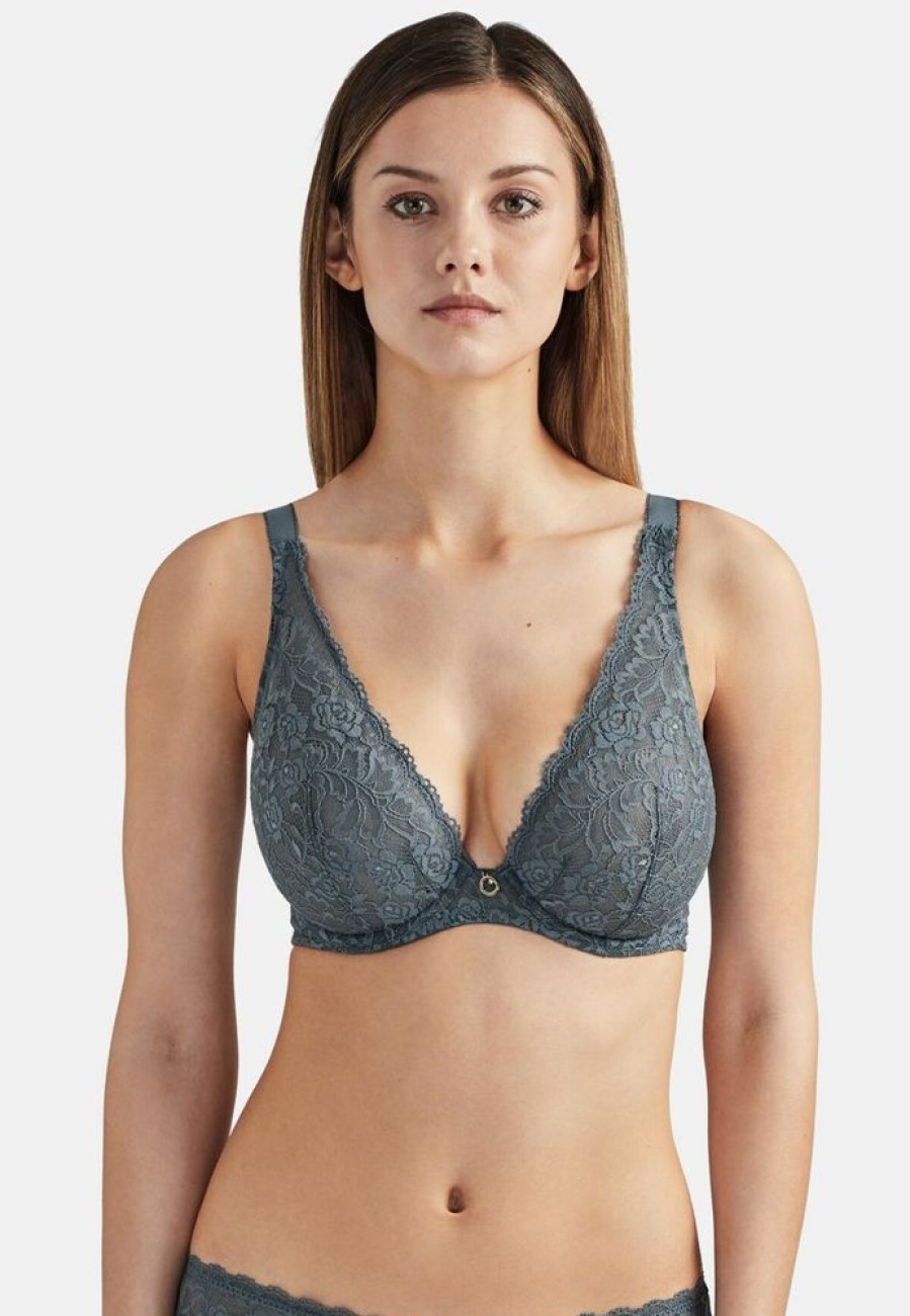 Femme aubade Soutien-Gorges | Soutien-Gorge Triangle Avec Armatures Confort Rosessence Gris