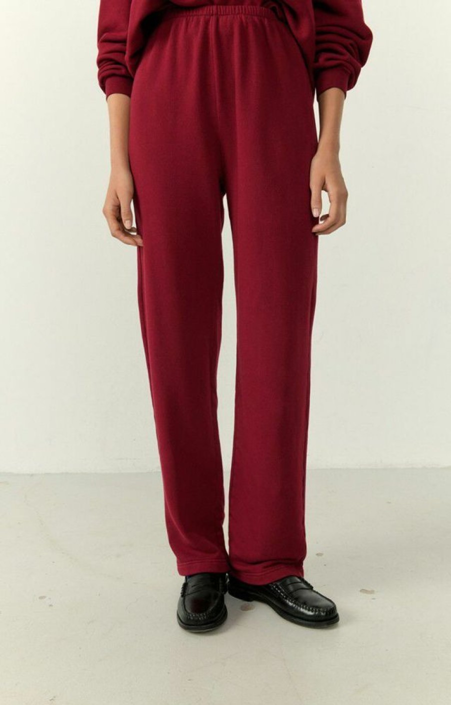 Femme american vintage Vetements | Jogging Femme Hapylife Rouge