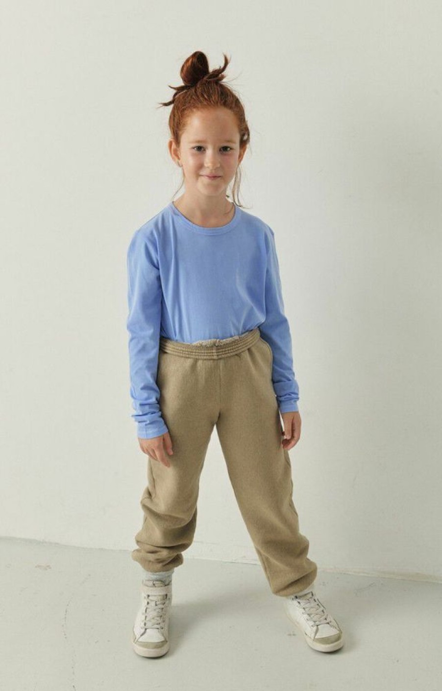 Enfant american vintage Pantalons | Jogging Enfant Ikatown Marron