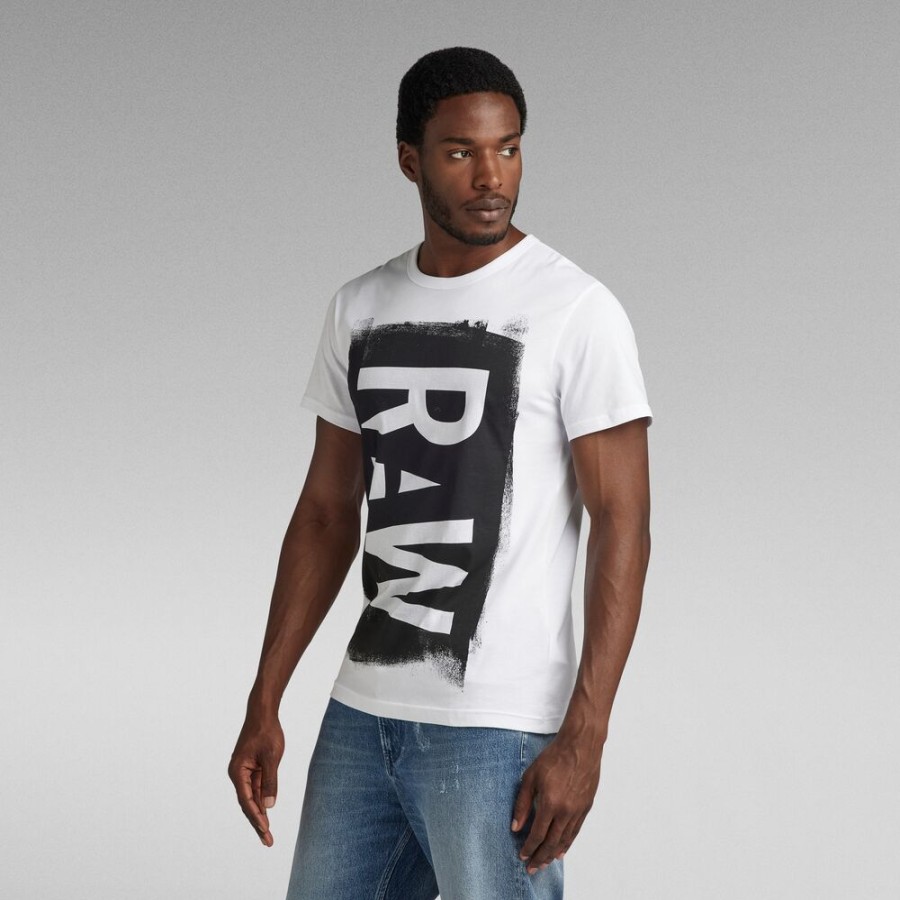 Homme g-star T-Shirts | T-Shirt Graphic 4 Blanc