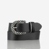 Femme kaporal Ceintures | Ceinture Femme Avec Boucle Fantaisie Noir