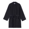 Femme eric bompard Manteaux & Vestes | Veste Col Chale Oversize Cotes Perlees A Poches - Femme Noir