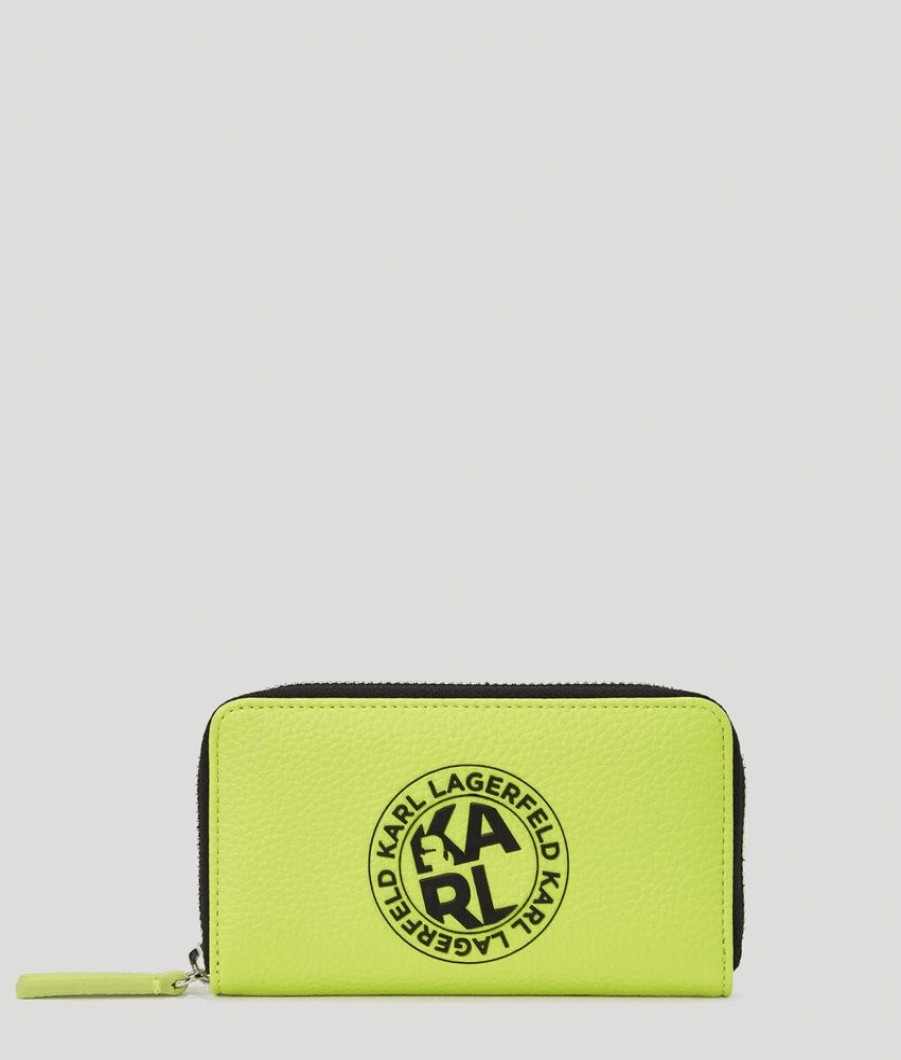 Femme karl lagerfeld Porte Carte | K/Athleisure Medium Wallet Vert