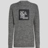 Homme karl lagerfeld Pulls & Gilets | Salt & Pepper Logo Mocknk Knit Gris