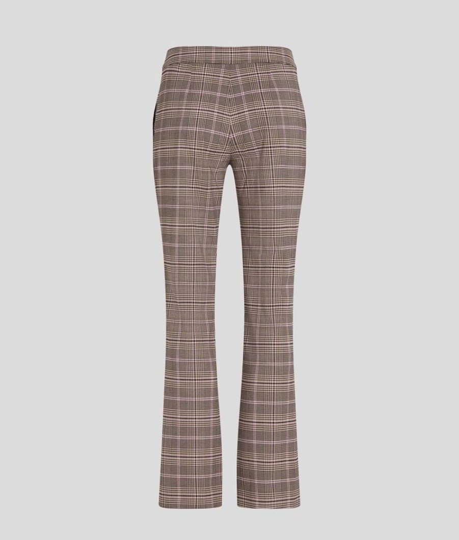 Femme karl lagerfeld Pantalons | Check Pants Gris