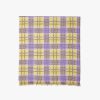 Femme eric bompard Echarpes & Foulards | Etole Imprime Tartan Ete 180Cm X 85Cm - Accessoires - Glycine Violet