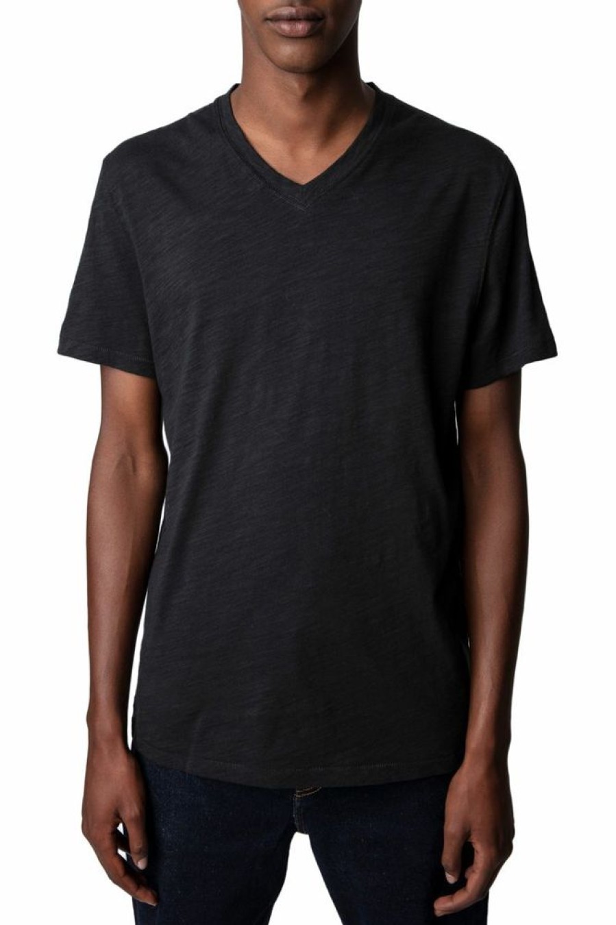 Homme zadig&voltaire T-Shirts | T-Shirt Stocky Flamme Noir