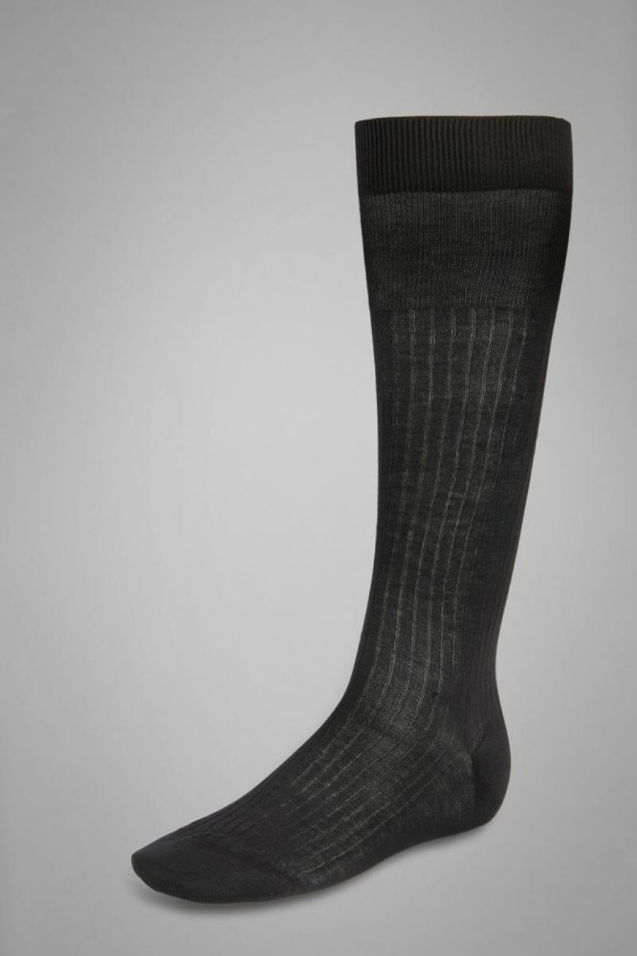 Homme boggi milano Costumes | Chaussettes A Cotes En Coton Gris