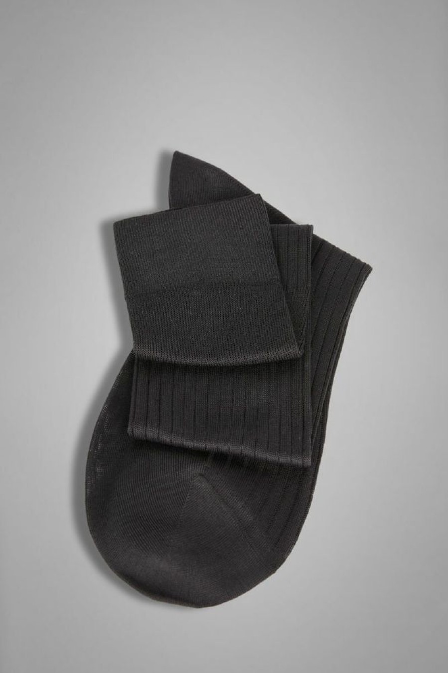 Homme boggi milano Costumes | Chaussettes A Cotes En Coton Gris