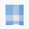 Femme eric bompard Echarpes & Foulards | Etole Tissee Tartan 180Cm X 85Cm - Accessoires De France Bleu