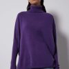 Femme notshy Pulls & Gilets | Pull Poncho Col Roule Cachemire Margareth Amethyste Violet