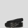 Femme karl lagerfeld Ceintures | Signature Leather Belt Noir