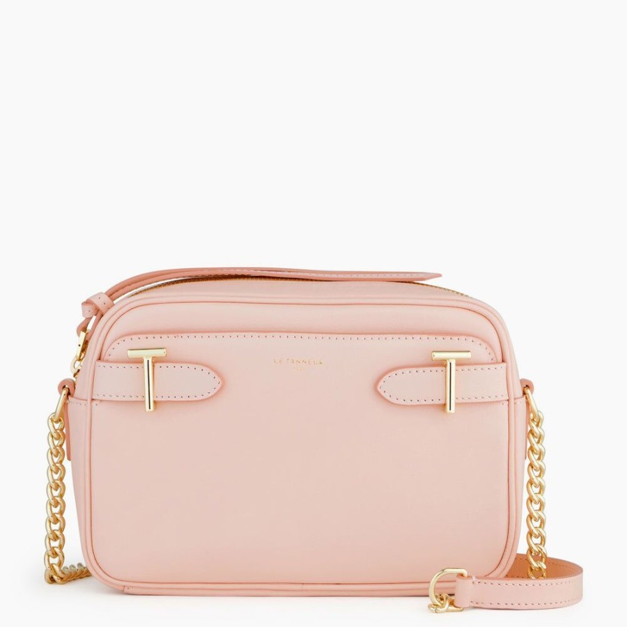 Femme le tanneur Pochettes | Sac Bandouliere Laura En Cuir Lisse Rose