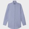 Femme figaret Chemises & Blouses | Chemise Oversize Delice Rayee E Bleu