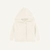 Enfant eric bompard Pulls & Gilets | Veste A Capuche En Point Mousse - Enfant - Naturel Beige