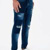 Homme kaporal Pantalons | Jean Relaxed Cropped Homme Bleu