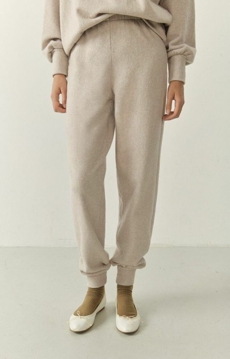 Femme american vintage Vetements | Jogging Femme Udow Beige