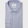 Homme figaret Chemises | Chemise Ajustee Rayee E Bleu