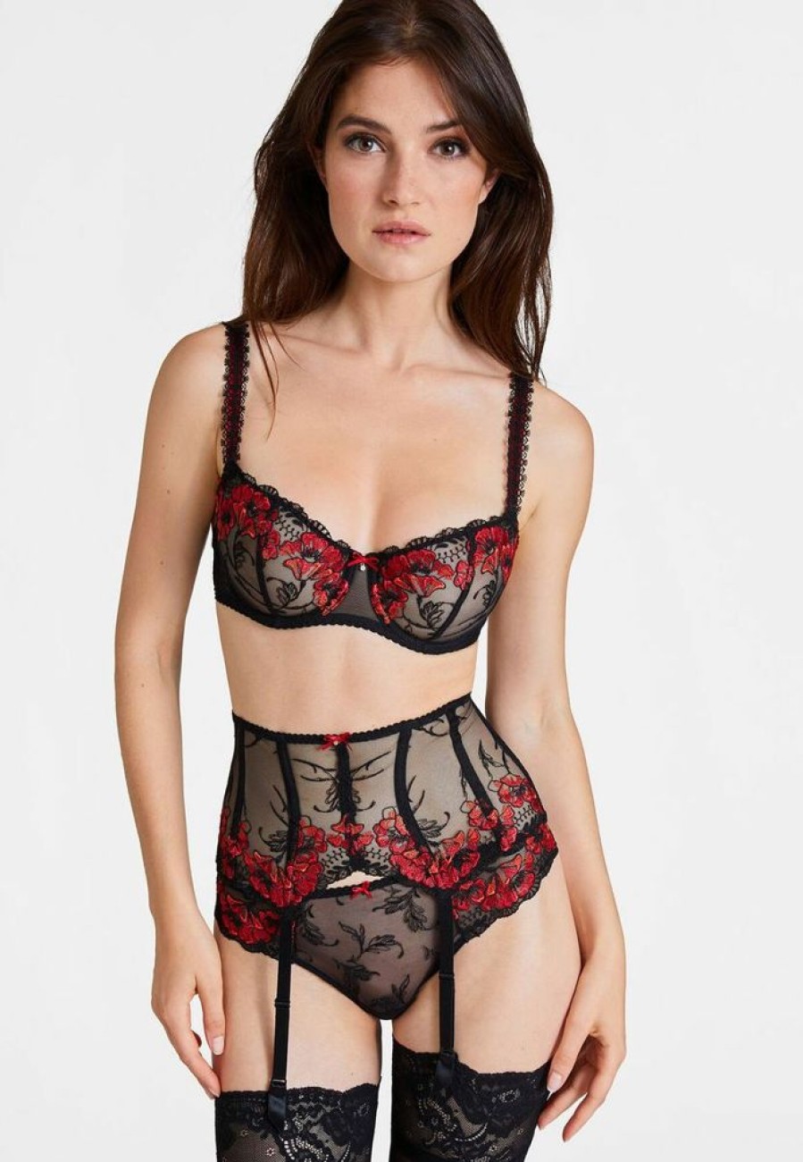 Femme aubade Soutien-Gorges | Soutien-Gorge Corbeille - Jusqu'Au Bonnet G A Fleur De Toi Rouge