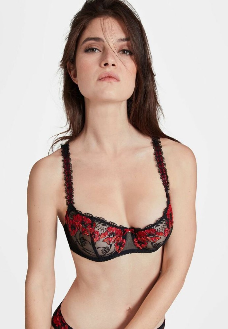 Femme aubade Soutien-Gorges | Soutien-Gorge Corbeille - Jusqu'Au Bonnet G A Fleur De Toi Rouge