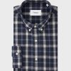 Homme figaret Chemises | Chemise Gaspard A Carreaux Marine Bleu