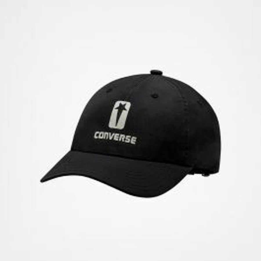 Homme converse Bonnets, Chapeaux Et Casquettes | Drkshdw Performance Dad Cap Black Noir