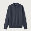 Homme eric bompard T-Shirts | Polo 3 Boutons - Homme - Encens Bleu