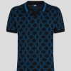 Homme karl lagerfeld T-Shirts | Colorful Monogram Polo Noir