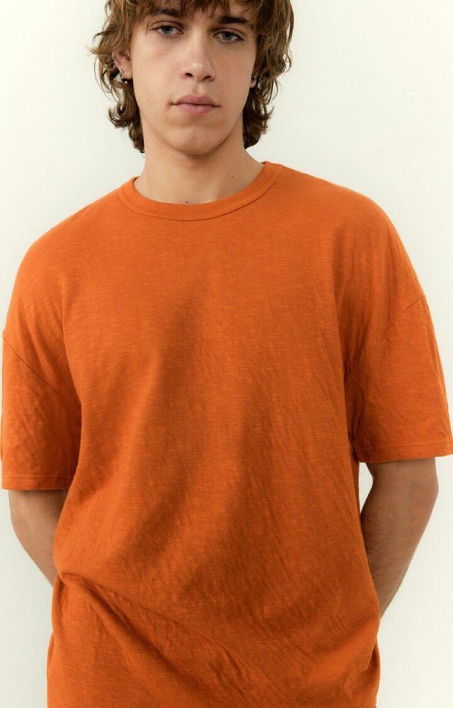 Homme american vintage T-Shirts | T-Shirt Homme Slycity Orange